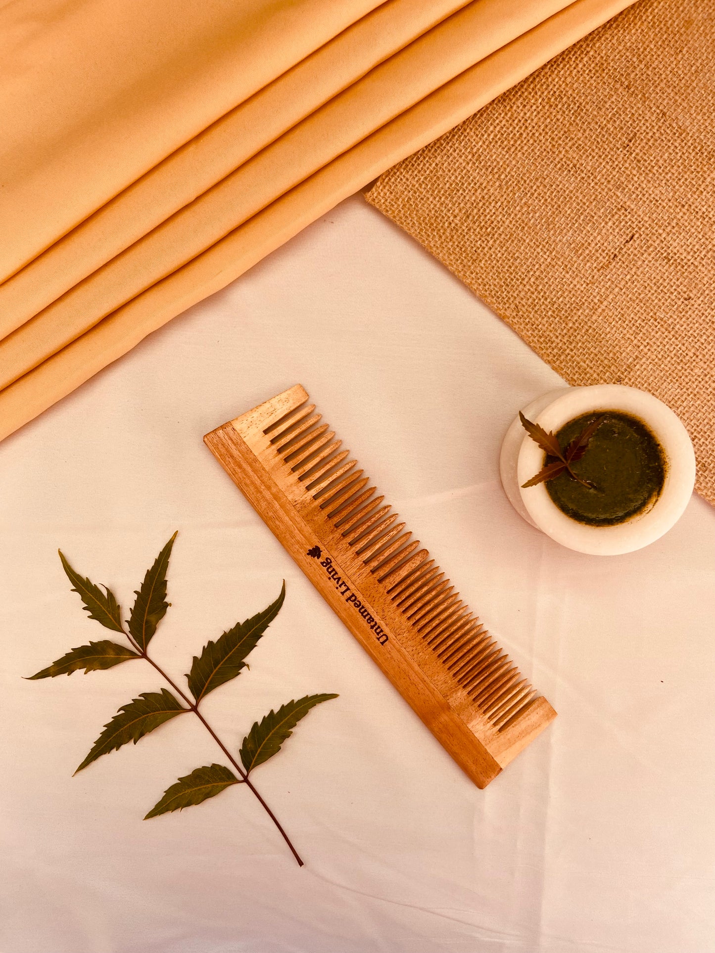 Neemwood Dual Tooth Comb