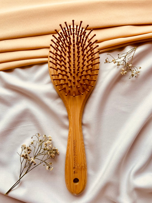 Oval Brown Paddle Hair Brush